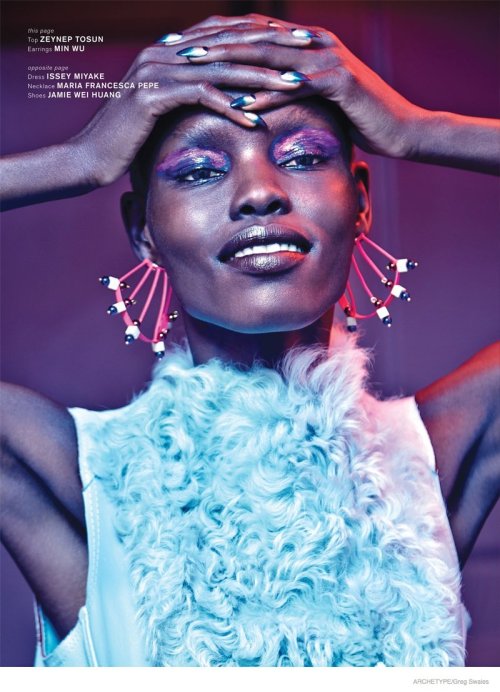 global-fashions: Grace Bol - Archetype F/W 2014 photos Greg Swales stylist Shan Temuri makeup E