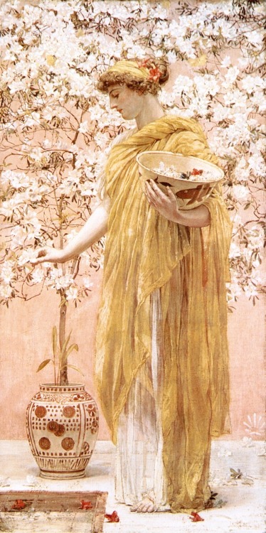 labellefilleart: Azaleas, Albert Joseph Moore