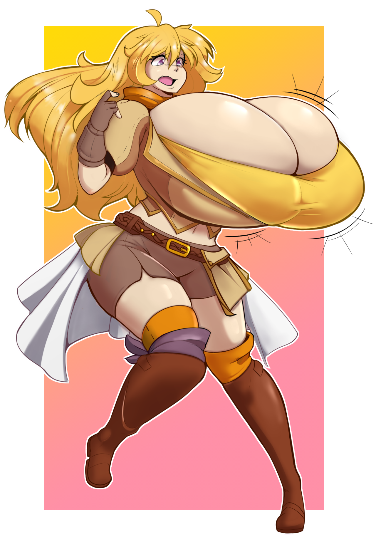 eikasianspire:  Commission for Busmansam! He asked for Yang from RWBY.   &lt;