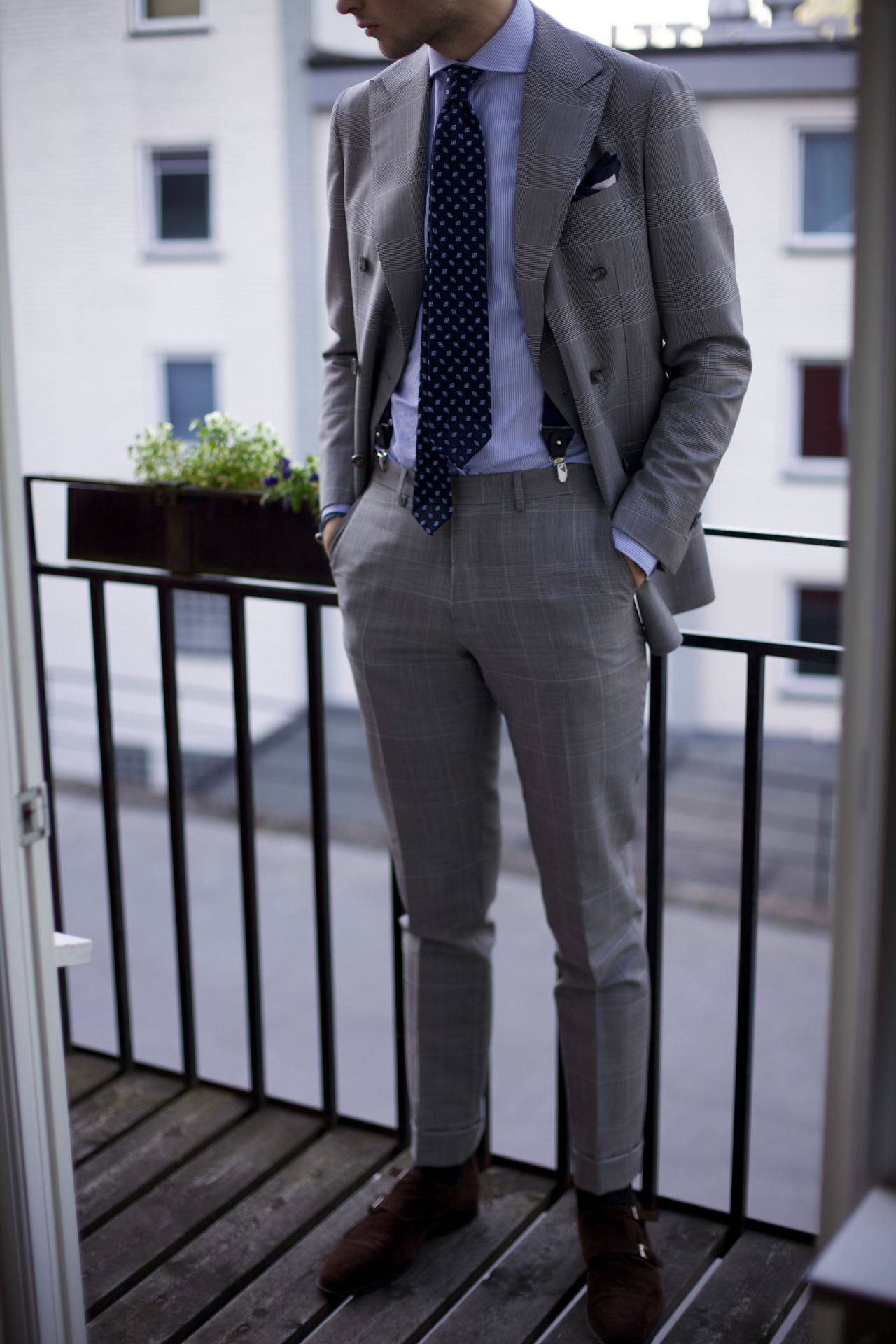 OFF THE RACK — Summers delight. New prince of Wales suit from...