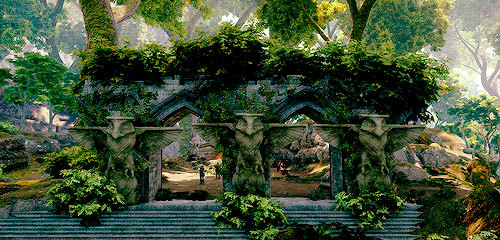 coreycotts:video game meme - [7/7] sceneries - the emerald graves (dragon age: inquisition) [1, 2, 3