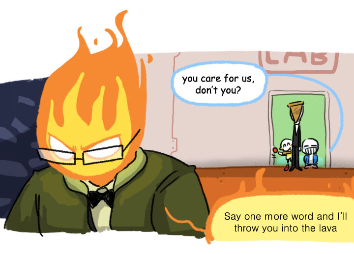 potion-of-absurdity:  Grillby’s hidden warmheartedness