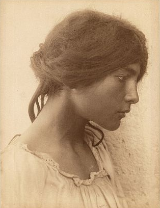  Young girls, Taormina, Sicily, Italy (1890).  What pretty girls!