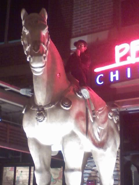 Gabe Saporta On A Horse