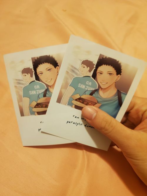 PRODUCTION UPDATE More items have arrived! Here are some pictures of our second polaroid design, as 