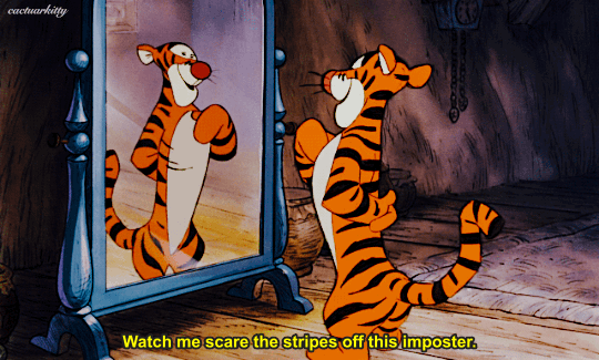 ♫ The wonderful thing about Tiggers, is Tiggers...
