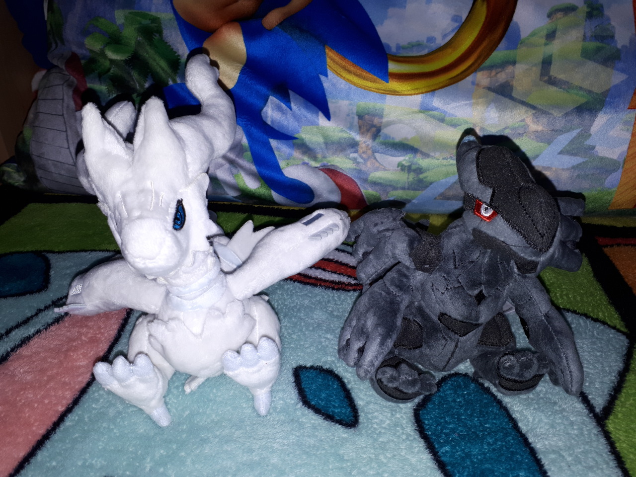 Zekrom Kyurem and Reshiram plushies — Weasyl