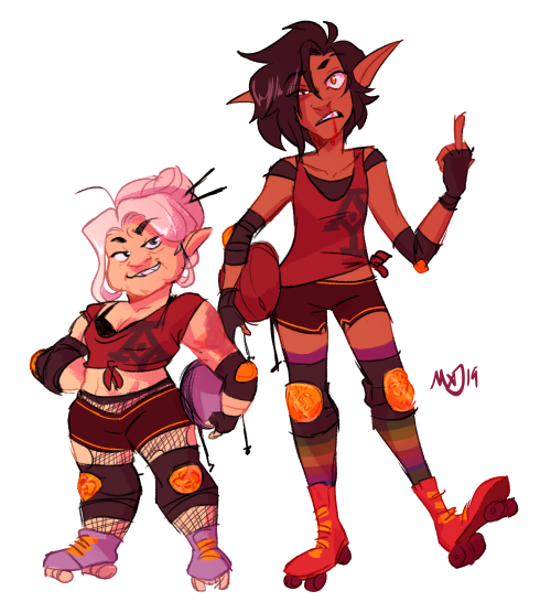 acqinc roller derby au only it’s not au i just want them to play roller derby. this was my first dra