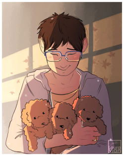 lauravian:PUPPIES!!Because they would totally have a big doggo family &lt;3