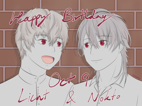 Happy Birthday Licht &amp; Nokto~!!!ー“Nokto”“Licht”““Happy Birthday!!””..[Klein twins’ past &amp; ba