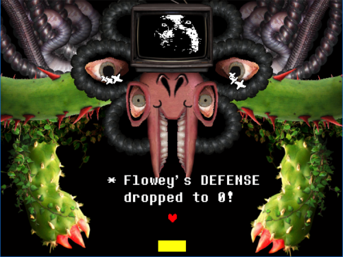 Just noticed that Omega Flowey drops Nuclear Bombs at the player, so my  mind immediately started working on this. It's a bit bad, and rushed. : r/ Undertale