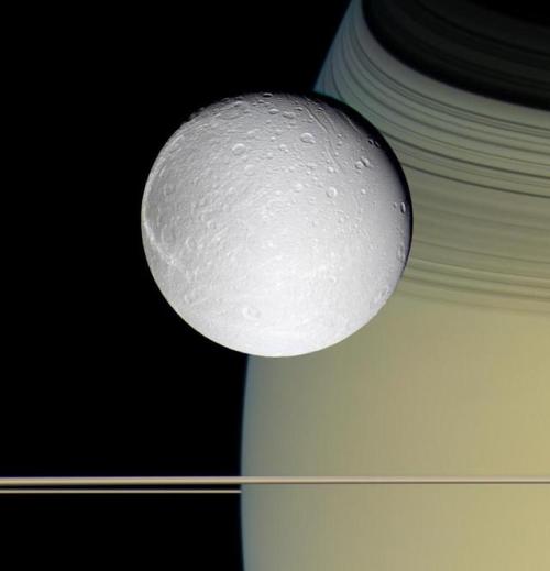 wonders-of-the-cosmos:Saturn and its moonsImage credit: NASA/JPL-Caltech