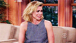tarahchamblerarchive:Billie Piper on The Late Late Show with Craig Ferguson (x)