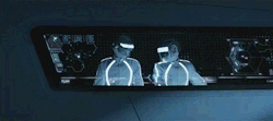 aetheryn:  Daft Punk’s cameo in TRON: Legacy.