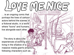 littlefroggies:Read the Comic Online! | Back the Kickstarter!Love Me Nice’s kickstarter funded in 1 week, which is fantastic! So since the book is definitely coming out now (i’m excited!), I put together a promo for people who aren’t already readers