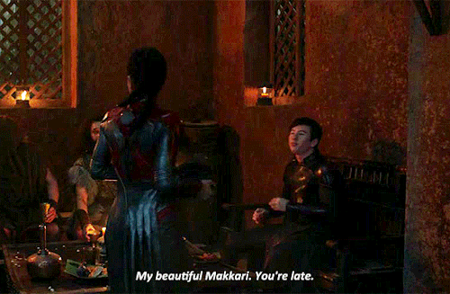 Lauren Ridloff And Barry Keoghan As Makkari AndDruigETERNALS (2021)