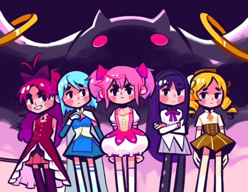 giraffalope:A Madoka print for Anime North! ^_^