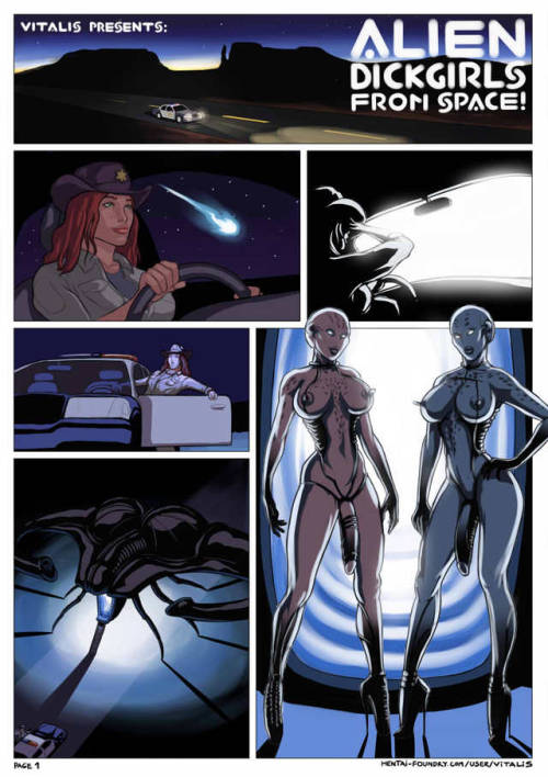 xxxrule34xxxcomicsxxx: Futanari comic: Alien Dickgirls From Space! Artist: Vitalis #goals