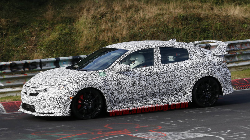 smoothshift:  2017 Type R spy shots via /r/Honda