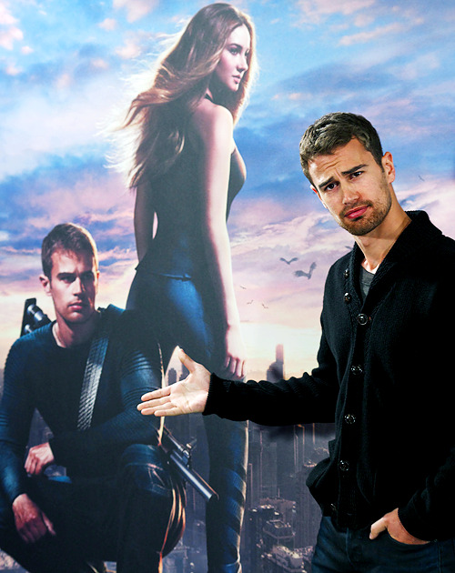 theojamesdaily:  Theo James promoting Divergent in Madrid 