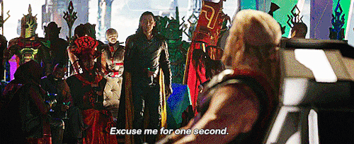 adamcansuckme: lokiilaufeyson: Loki being shockingly polite. Bonus (Loki being polite even as Odin)