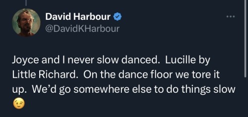 David Harbour Writes Jopper Fanfiction Pass It On