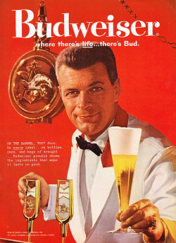 klappersacks:  Vintage Ad: One Classy Bud