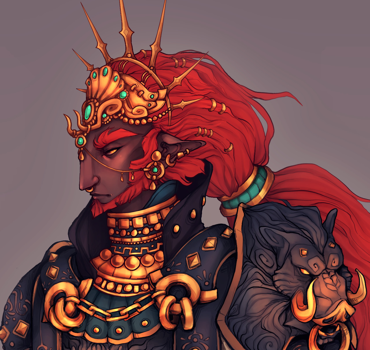 eedaeth: King Ganondorf Yo lads I’ve been dying to post this! Ganon/Ganondorf is