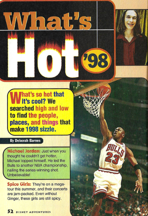 What’s Hot ‘98Disney Adventures, September 1998