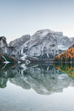 alecsgrg:  Braies lake reflections | ( by Marco Carmassi )