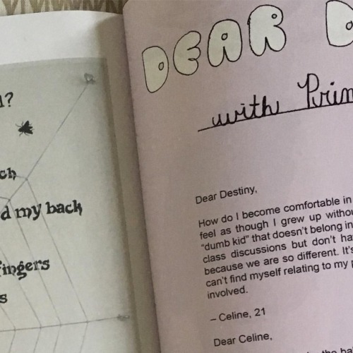 Little sneak peek of @dizzymag DEAR DESTINY advice column with Princess Nokia. Head over to the link