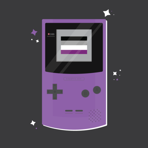 LGBT+ Game Boy Colors!I took the template from my original ace game boy and decided to make a Pride 