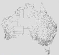 mapsontheweb:  Australian Postal Code Regions.