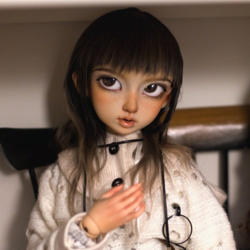 I got a nice camera and lens lot on eBay so I ran aorund my room taking pictures of dolls as they we