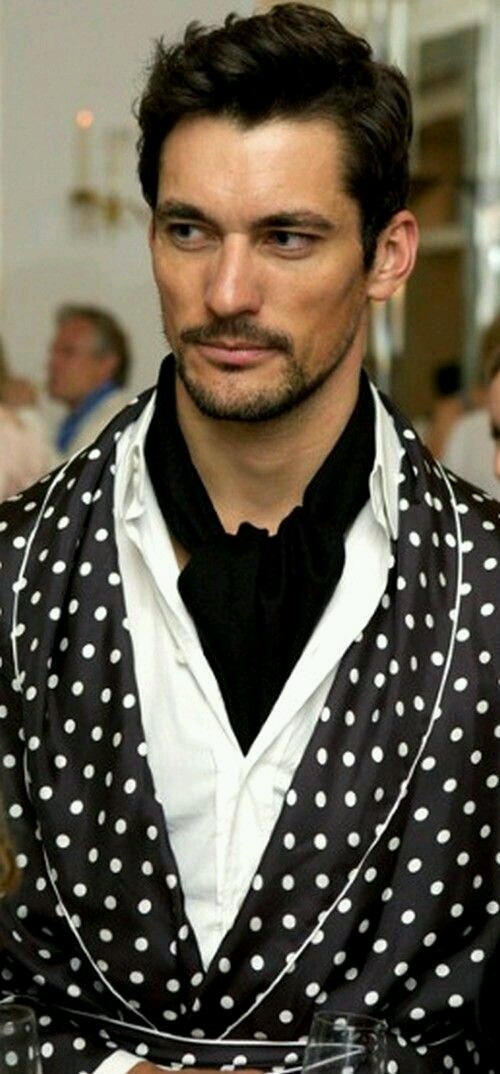 dornanshades:  #DavidGandy APPRECIATION POST - NIGHTGOWN.   can i have him? please?