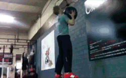 gifss-heaveen:  Crazy Cute Win Funny Fail Gifs! !  Lol I&rsquo;d never even try burpee wall balls