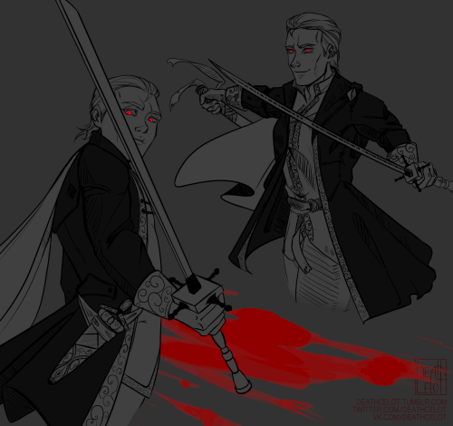 Another sketch on the crossover with Bloodborne, another Hidan. When I come back to this fandom it&a