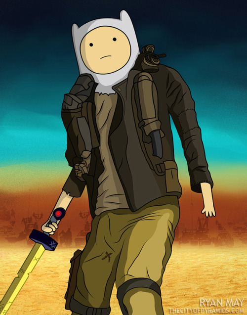 captaincolacube:  Adventure Time x Mad Max: Fury Road by Ryan May 
