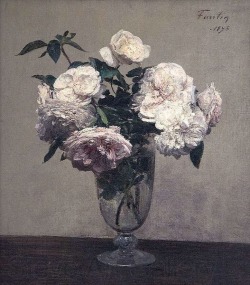art-is-art-is-art: Vase of Roses, Henri Fantin-Latour