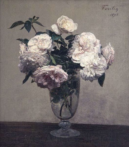 Porn art-is-art-is-art: Vase of Roses, Henri Fantin-Latour photos