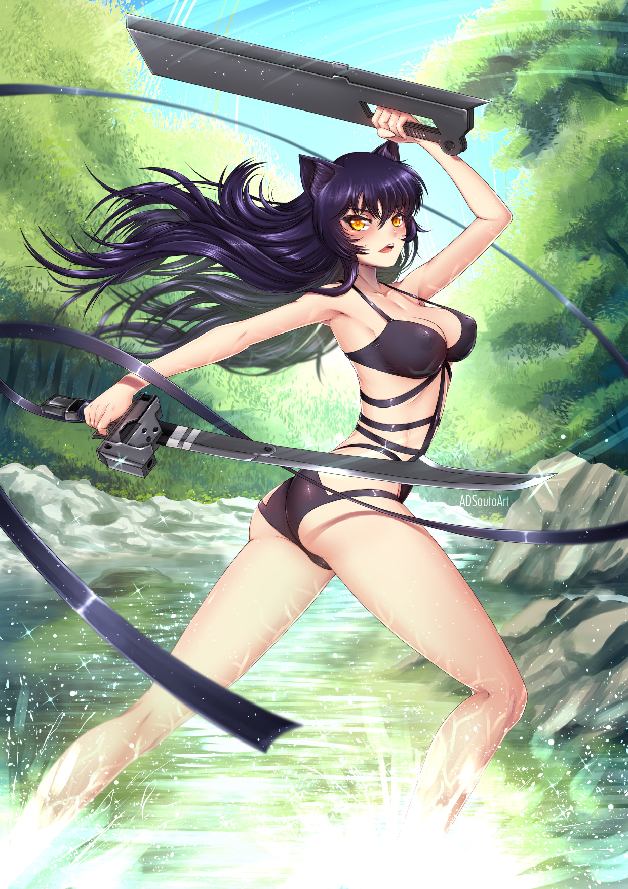 adsoutoart:  Hi, here my new Blake Belladonna fanart, one of the main characters