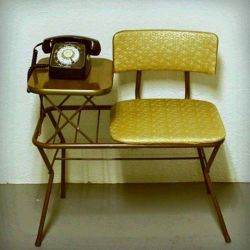 danismm:    vintage telephone table   