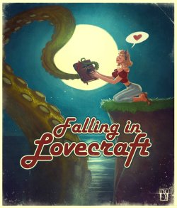 archiveslovecraft:  Falling in Lovecraft - Illustration by Ironhear 2007