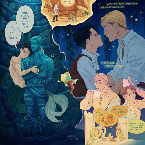 “someday I’ll be part of your world” disney mermaid!AU
