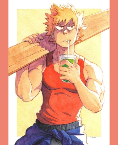 Porn Pics raymondoart: I drew the Blasty Boi Bakugou!