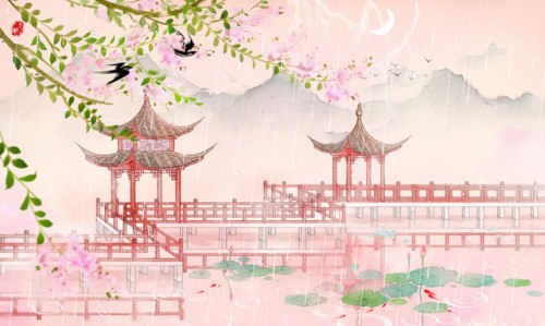 changan-moon:Gufeng style illustration by 无轩