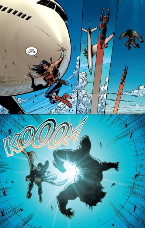 Superman vs. Kalibak.[from Injustice (2013) #8]