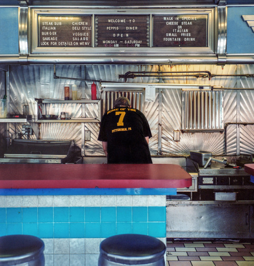 Pittsburgh, Pennsylvania. Peppi&rsquo;s Old Tyme Sandwich Shop is a housed inside a rare Nationa