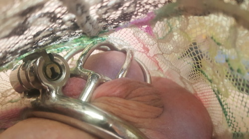 Welcome to panty vision. Its so small in this chastity its barely even there. Its so hard to sleep