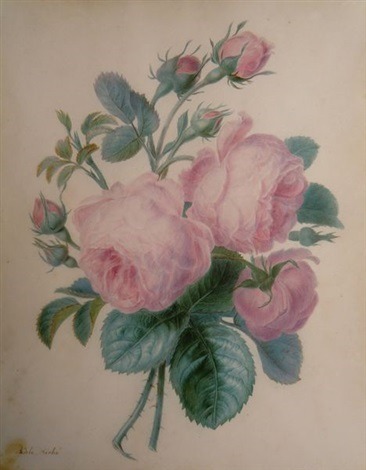 Adèle Riché (1791–1878)Branche de rosier
